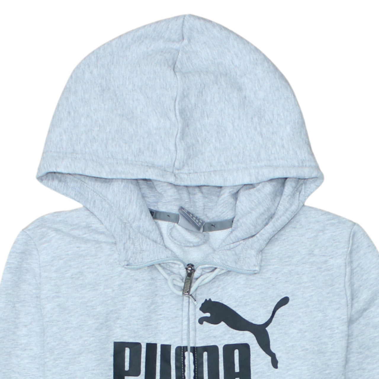 Additional view of Puma women’s grey full zip hoodie uk 14 l hooded sweatshirt
