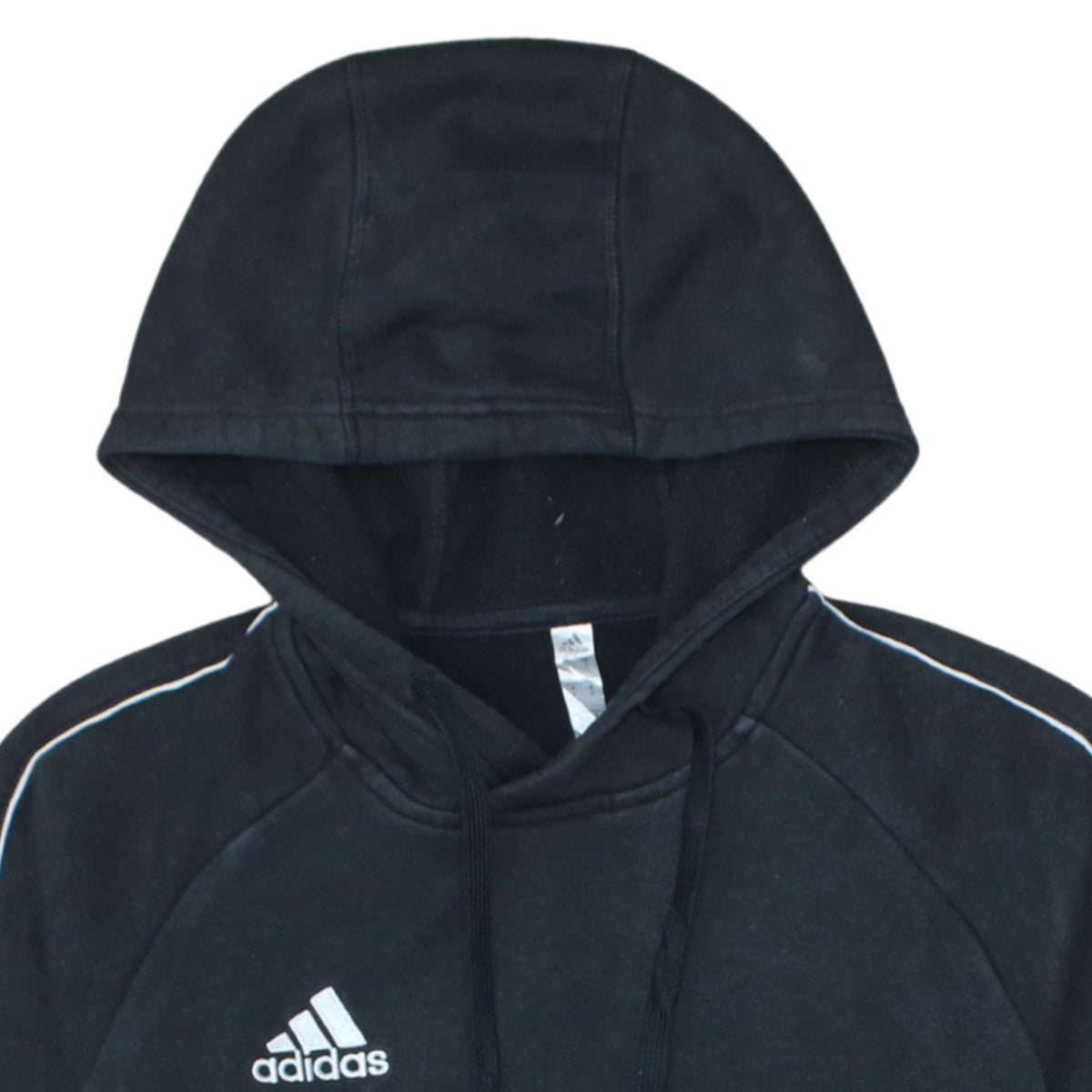 Additional view of Adidas Men's Black Pullover Hoodie, size S, Sports Fleece Sweatshirt