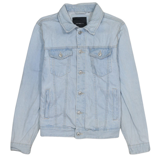 Lefties Men's Blue Denim Jacket Size M 40 Regular Fit Casual