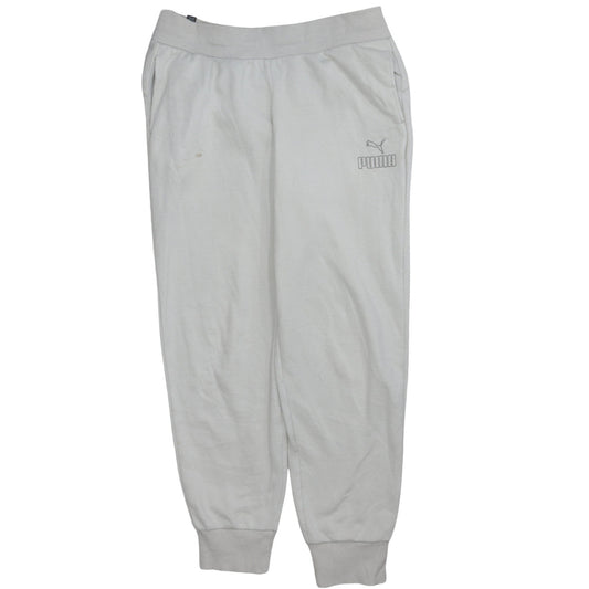 Additional front view of Puma Women’s Grey Jogger Sweatpants Small Comfy Elastic Waist Sportswear
