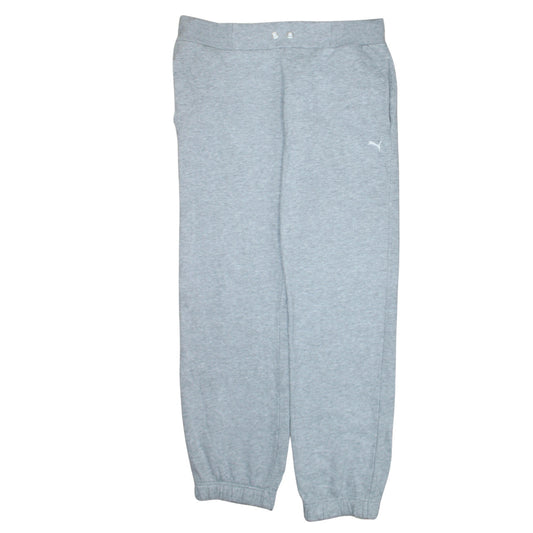 Puma Women Grey Sweatpants Size 12 Elastic Waist Warm Joggers