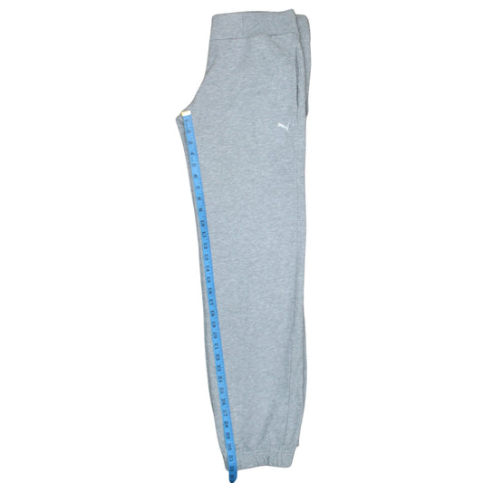 Puma Women Grey Sweatpants Size 12 Elastic Waist Warm Joggers