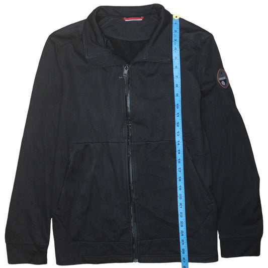 Napapijri Men's Black XL Softshell Zip Jacket Water Resistant