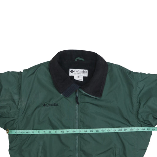 Columbia Men's Green Bomber Jacket M Nylon Outdoor Casual