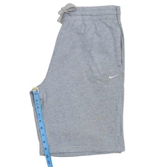 Nike Men's Grey Athletic Sweat Shorts Size L Drawstring Cotton