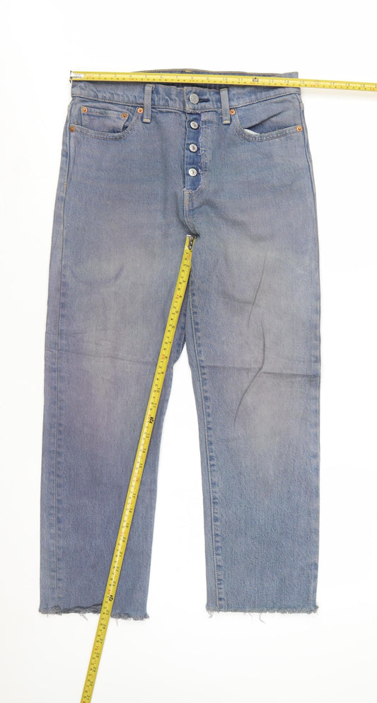 Levi's Women's Blue Straight Leg High Rise Jeans Size 29