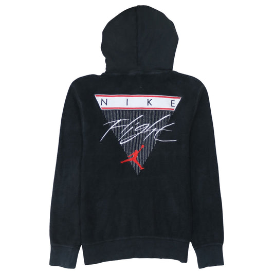 Jordan Men's Black Pullover Hoodie M Embroidered Graphic Cotton