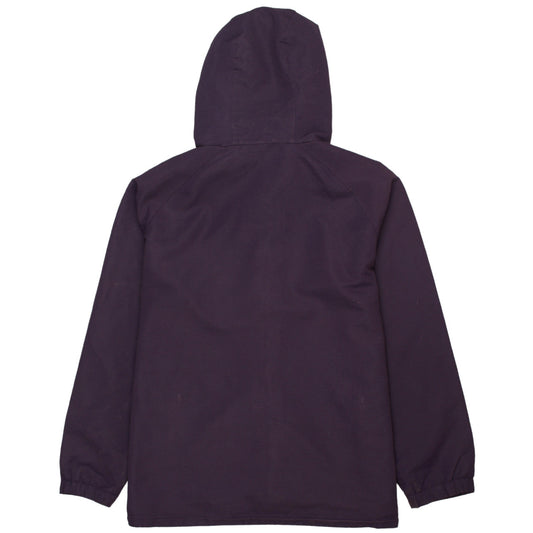 Mountain Essentials Women's Purple Hooded Waterproof Jacket Size 16