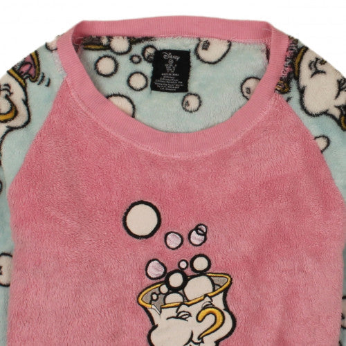 Brand and care label for Disney Beauty and the Beast Chip Fleece Nightshirt Pink XS (UK 4)