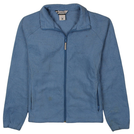 Columbia Women's Blue Fleece Full Zip Jacket XL Outdoor