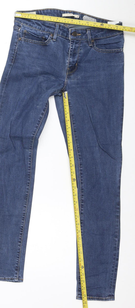 Levi Strauss Women's Blue Denim Skinny Jeans W28 L30