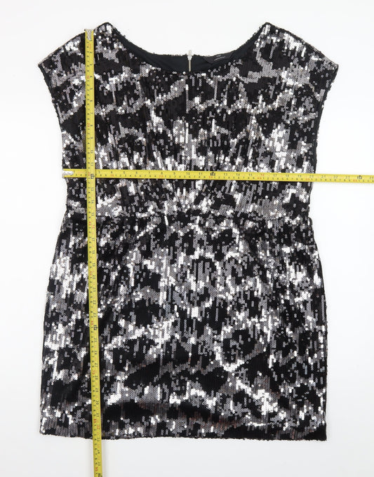 F&F Women’s Black Sequin Bodycon Party Dress Size 20