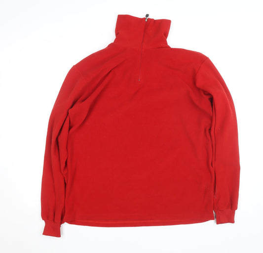 Corte of Florence Women's Red XL Fleece 1/4 Zip Activewear Jacket
