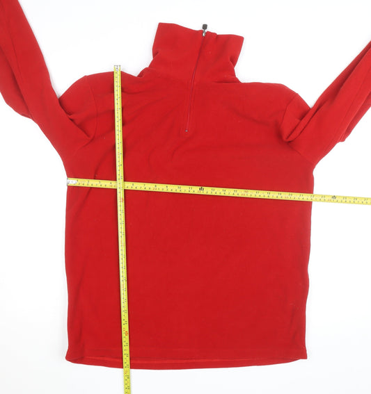 Corte of Florence Women's Red XL Fleece 1/4 Zip Activewear Jacket
