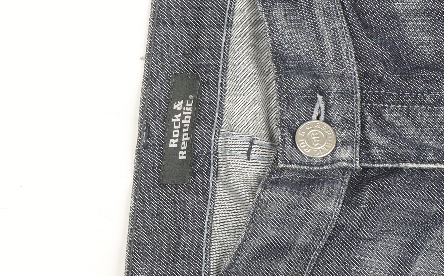 Rock & Republic Men's Grey Bootcut Denim Jeans Size 28