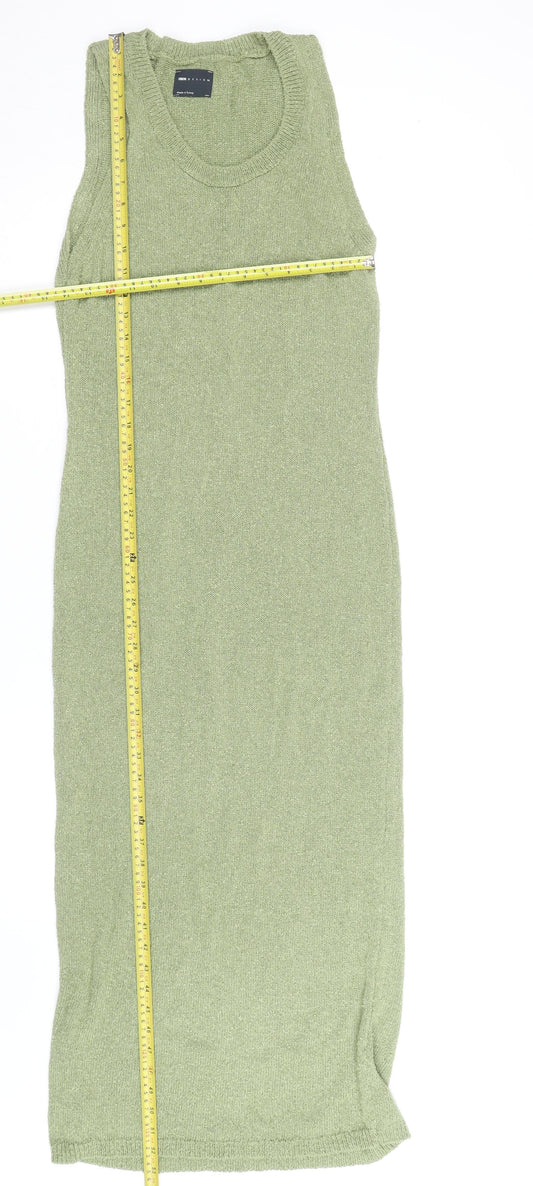ASOS DESIGN Women’s Green Sleeveless Knit Bodycon Midi Dress Size 8-10