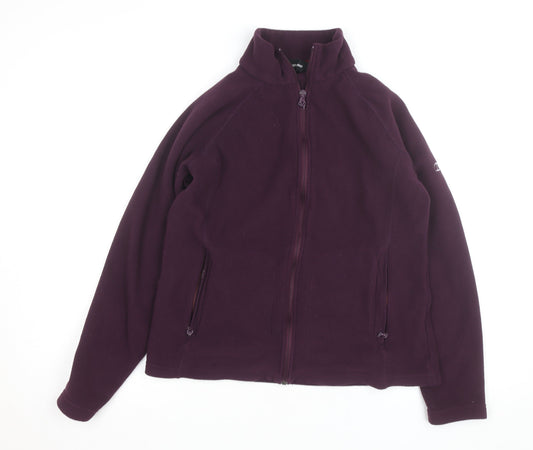 Berghaus Women's Purple Fleece Full Zip Jacket UK 12 Outdoor Hiking