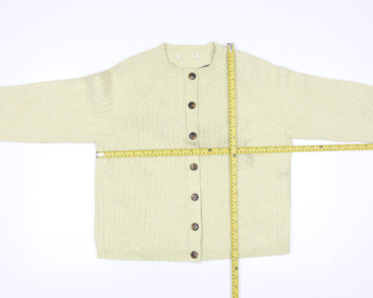 Marks and Spencer Womens Beige Chunky Knit Cardigan M