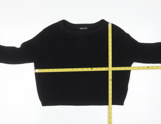 American Apparel Women’s Black Cotton Chunky Knit Jumper Size M