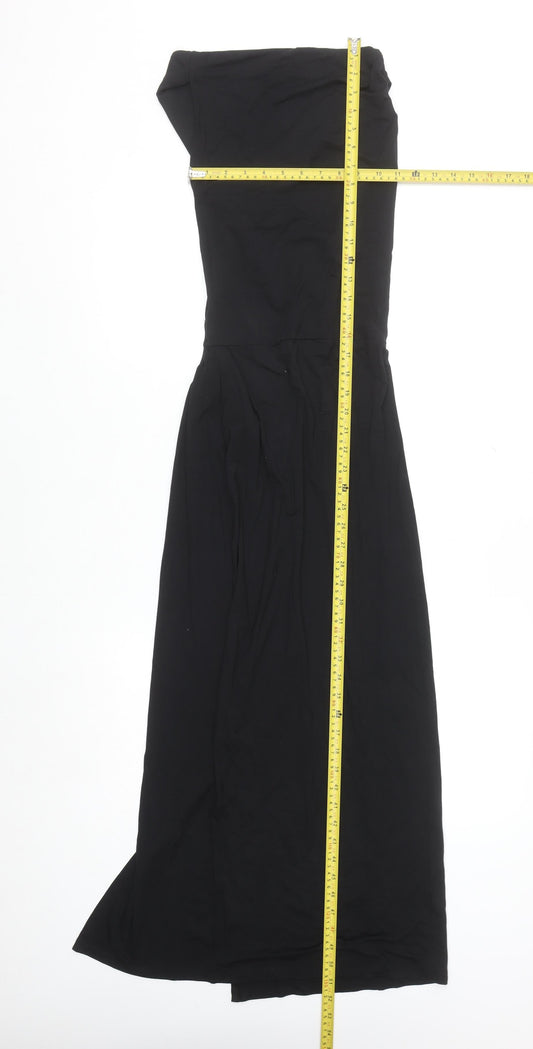ASOS DESIGN Women's Black Strapless Maxi Dress Size 12