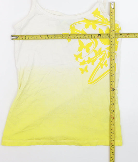 FIFA World Cup Brazil Women's Yellow Ombre Tank Top Size 10/12