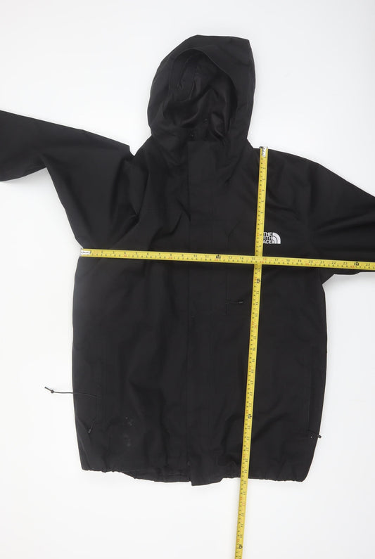 The North Face Men's Black XL Waterproof Hooded Rain Jacket