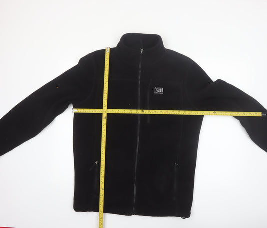 Karrimor Men's Black Fleece Full Zip Outdoor Jacket Size M