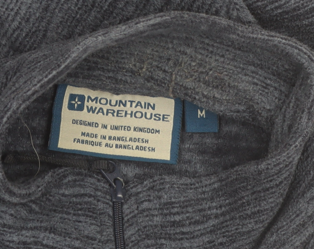 Mountain Warehouse Men's Blue Fleece 1/4 Zip Pullover Sweatshirt M