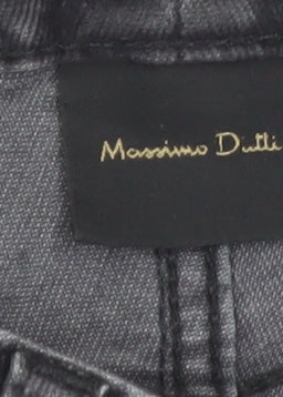 Additional view of Massimo Dutti Women's Black Slim Chino Corduroy Trousers UK 8