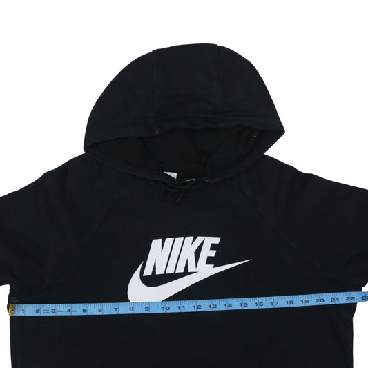 Nike Womens Black Large Pullover Hoodie Sweatshirt with Logo