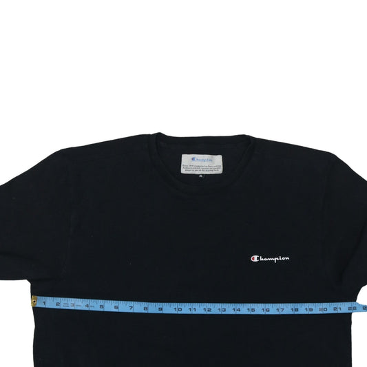 Champion Men's Black XL Crew Neck Cotton T-Shirt