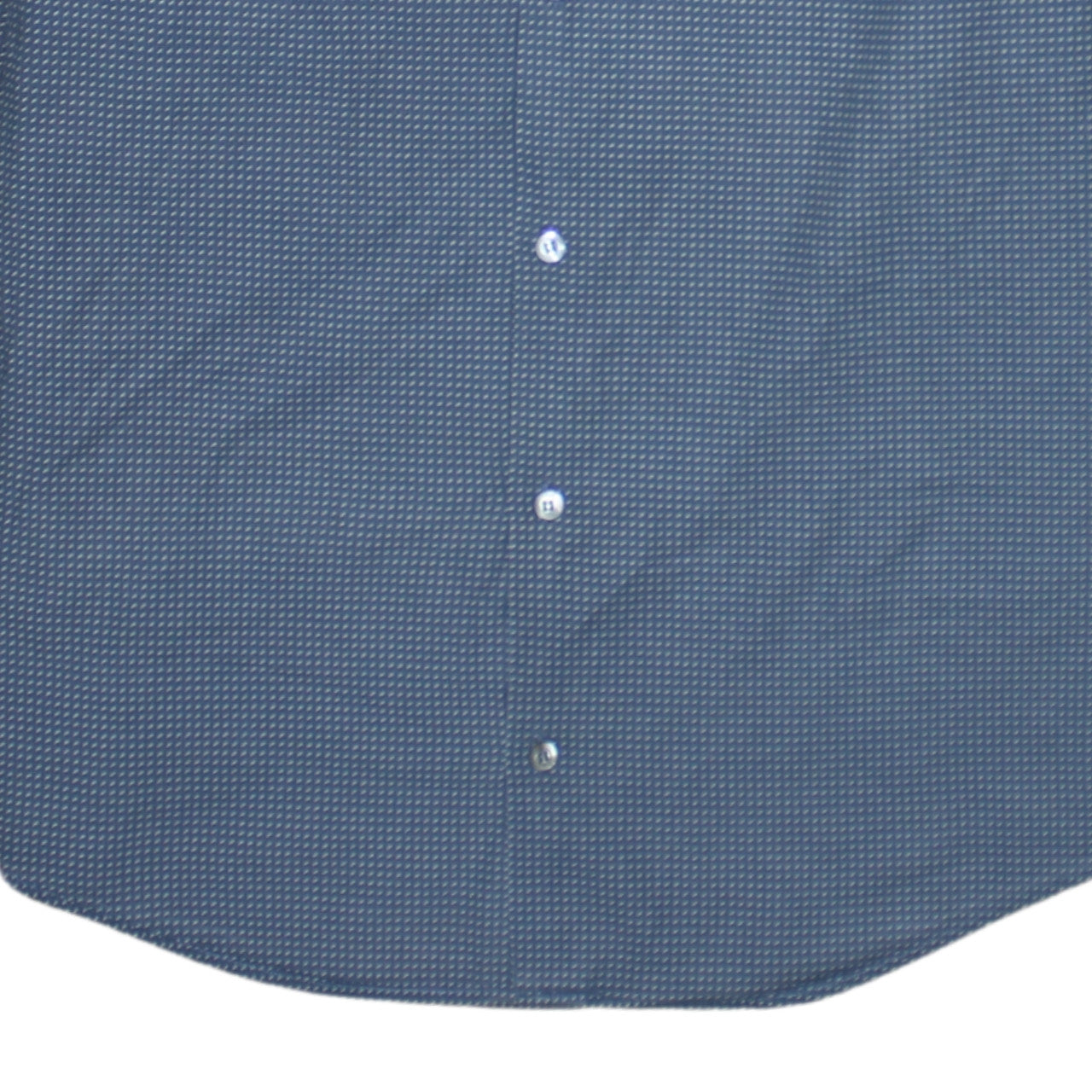Additional view of Emporio Armani Men's Blue Slim Fit Long Sleeve Cotton Shirt, size L
