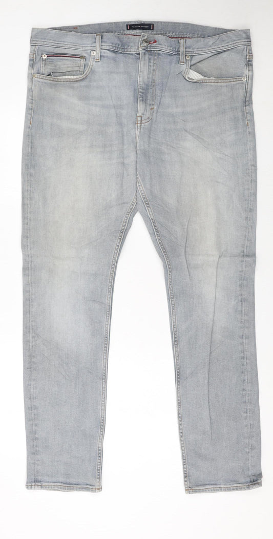 Tommy Hilfiger Men’s Blue Slim Tapered Jeans 38x30 Houston Stretch Denim