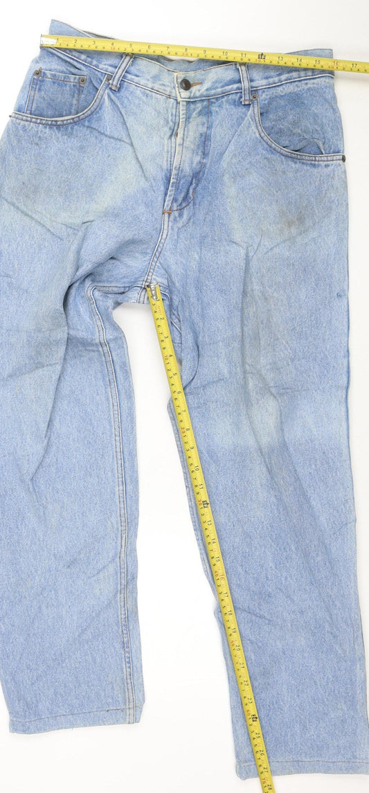 Levi's Men's Blue 34 Regular Straight Denim Jeans Made in USA