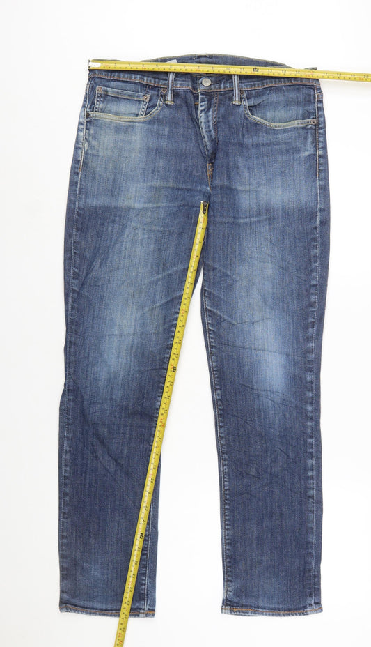 Levi's 511 Men's Blue Slim Straight Jeans W34 L32 Denim
