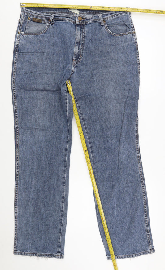 Wrangler Men's Blue Texas Stretch Straight Fit Jeans W38 L32