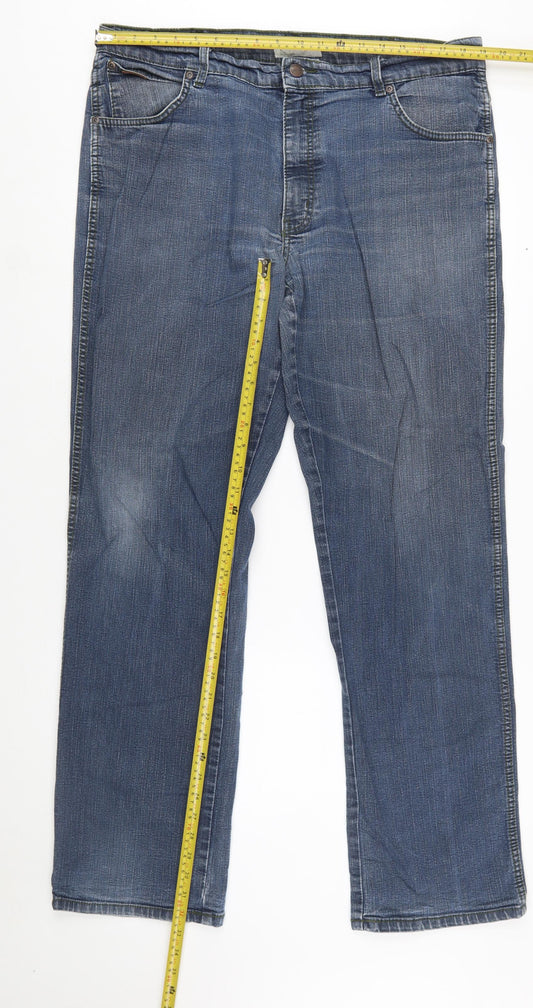 Wrangler Men's Blue Straight Leg Texas Stretch Jeans W38 L34