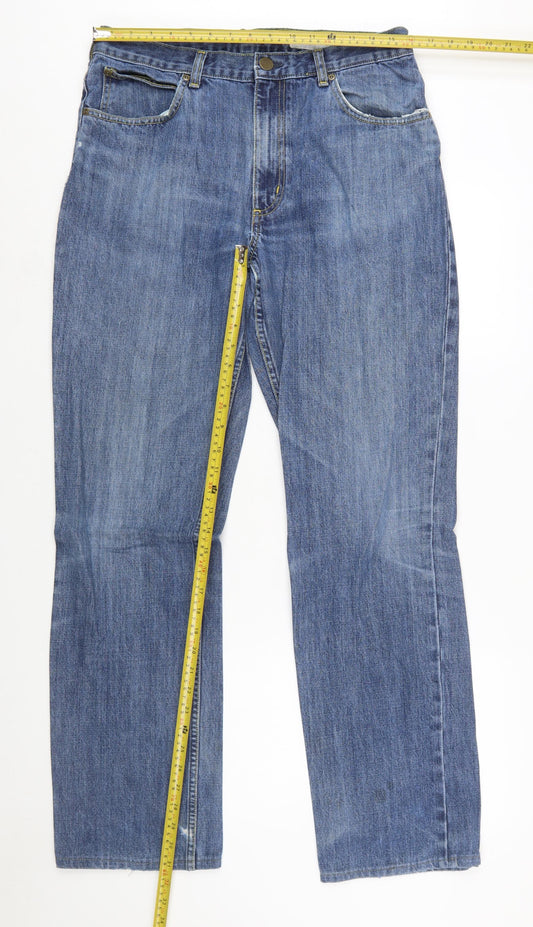 Lee Men's Blue Brooklyn Straight Leg Denim Jeans W34 L34