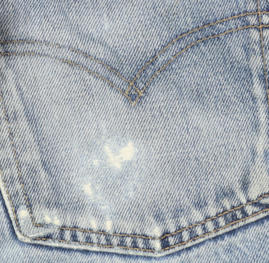 Levi's Mens Blue 522 Straight Denim Jeans W34 L36 Classic Cotton