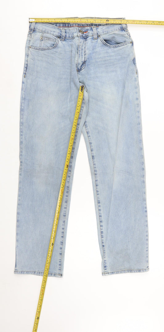Lee Men’s Blue Regular Fit Tapered Denim Jeans 30W 30L