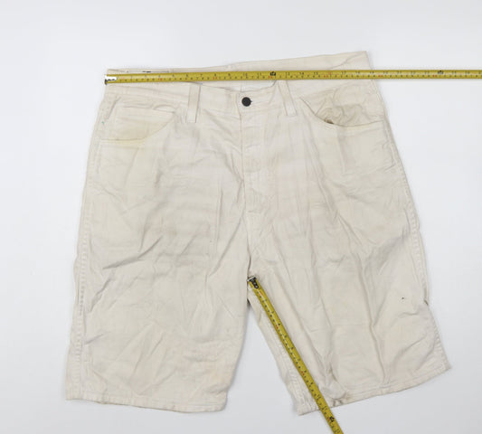 Levi's Men's Beige Chino Shorts W36 Regular Fit Cotton Blend