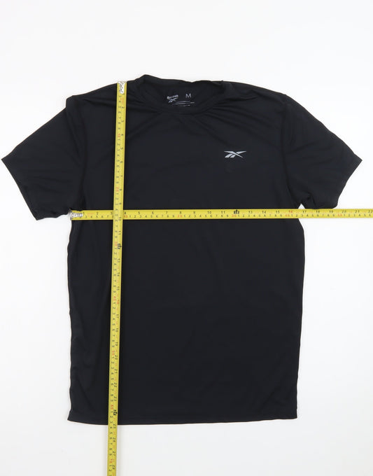 Reebok Men's Black Athletic T-Shirt Size M Moisture Wicking Top