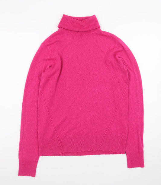 Noisy May Women’s Pink Roll Neck Long Sleeve Jumper Size M