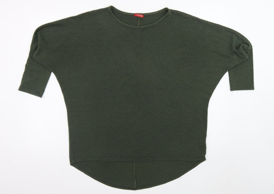 Influence Women Green Relaxed Pullover Jumper Size S