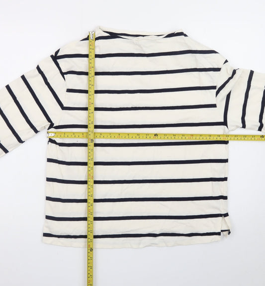 Dunnes Stores Women’s Multicoloured Striped Cotton Long Sleeve T-Shirt UK 12