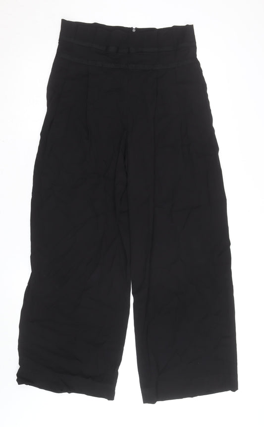 ASOS Women’s Black High Waist Wide-Leg Crepe Culottes Size 10