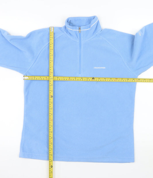 Craghoppers Womens Blue Fleece Half Zip Jacket UK 12