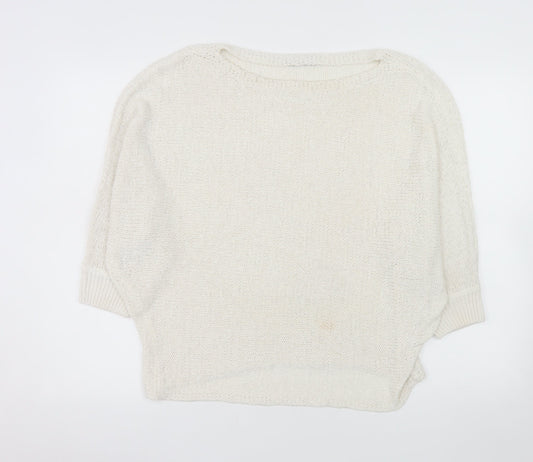 Reserved Women Ivory L Pullover Knit Jumper Relaxed Fit