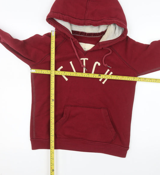 Abercrombie & Fitch Womens Red Pullover Hoodie Size M