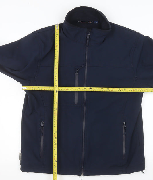 Portwest Men's Blue Softshell Work Jacket M Regular Water Resistant